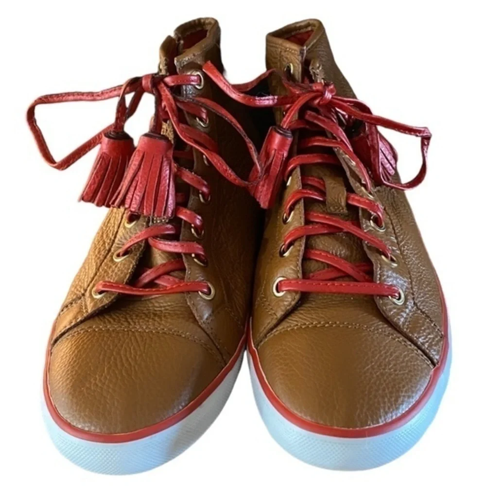 Coach Leather High Top Sneakers Size 10
